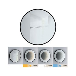 Obrázek pro produkt LED zrcadlo s osvětlením Miro IP44 měnitelná bílá 230V 11,5W zrcadlo/černá mat - PAULMANN