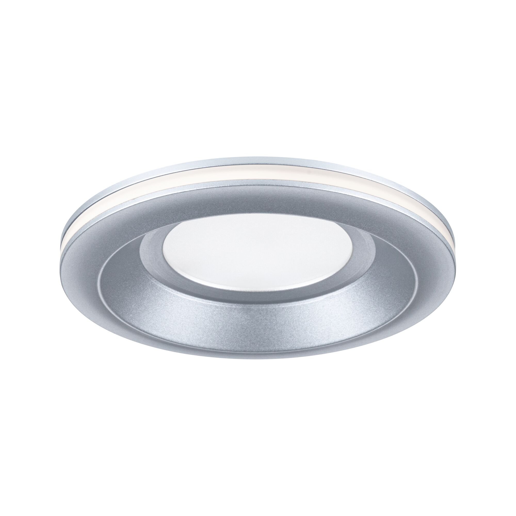P 92249 LED vestavné svítidlo Sormus samostatné svítidlo IP65 kruhové 100mm 4,8W / 1,5W / 230V 3000K matný chrom - PAULMANN