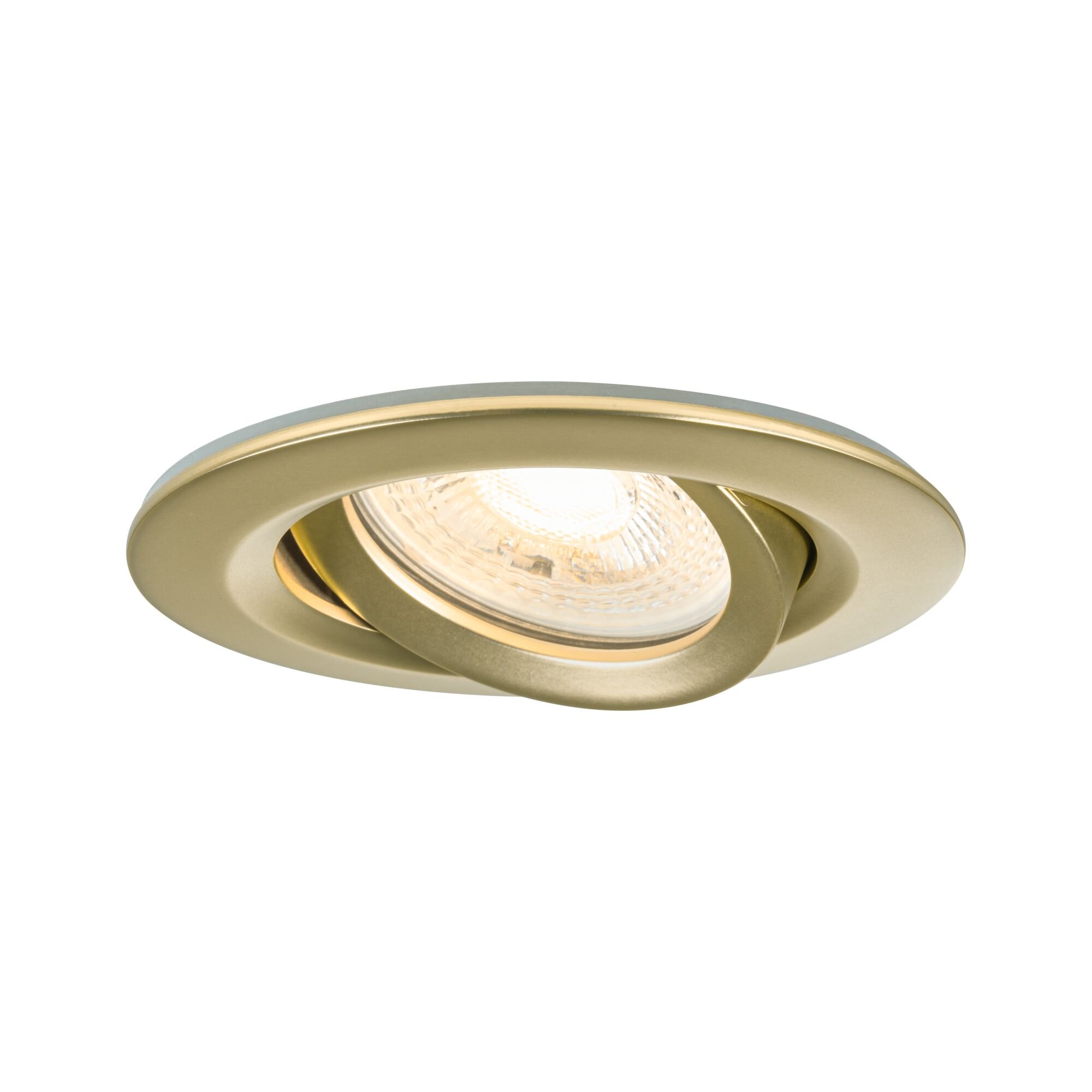 P 92403 Vestavné svítidlo Nova Plus IP65 kruhové 93mm 30° GU5,3 / GU10 max. 35W 230/12V stmívatelné zlatá mat - PAULMANN