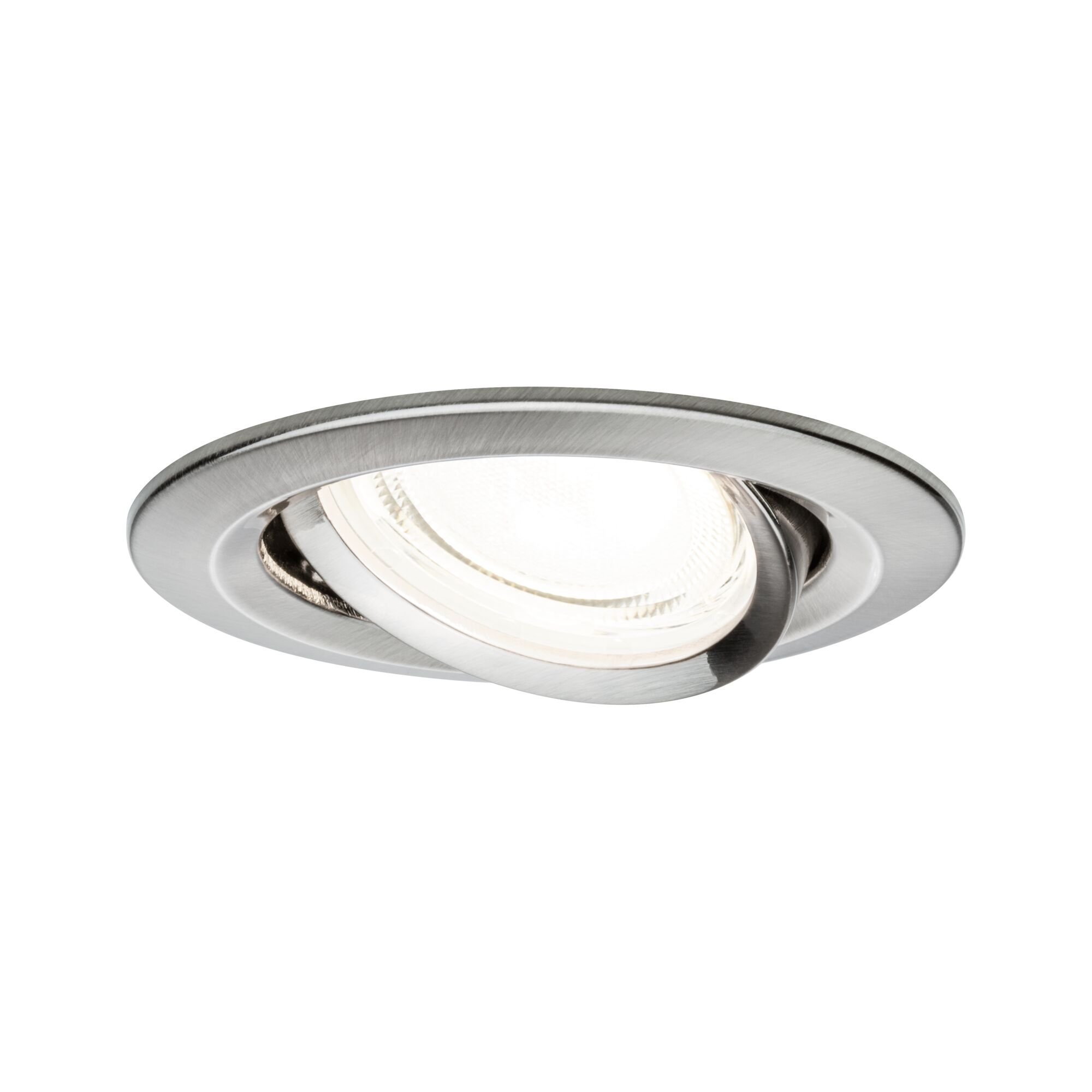 P 92454 LED vestavné svítidlo Nova Coin samostatné svítidlo kruhové 84mm 50° 2,8W 230V 4000K kov kartáčovaný - PAULMANN
