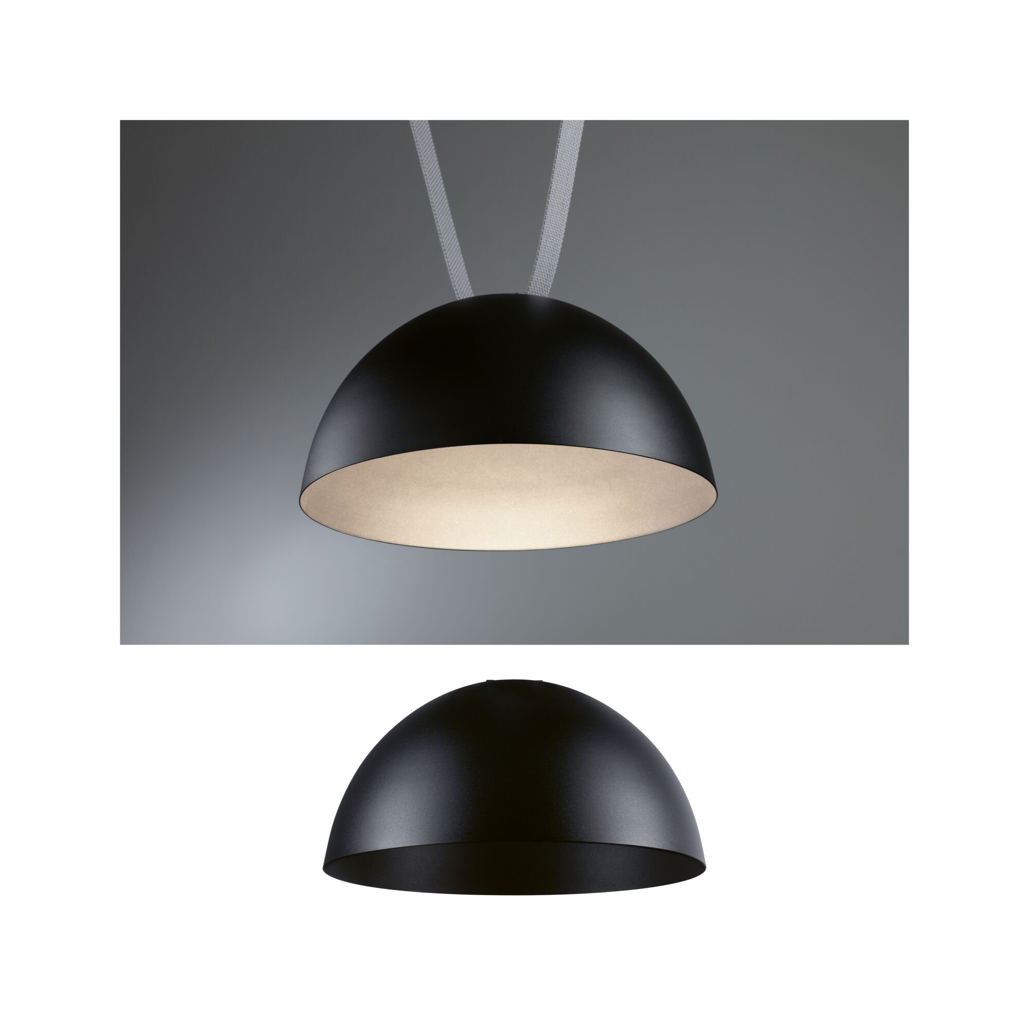 P 94614 ULine LED závěsné svítidlo Bol 300mm 12W černá - PAULMANN