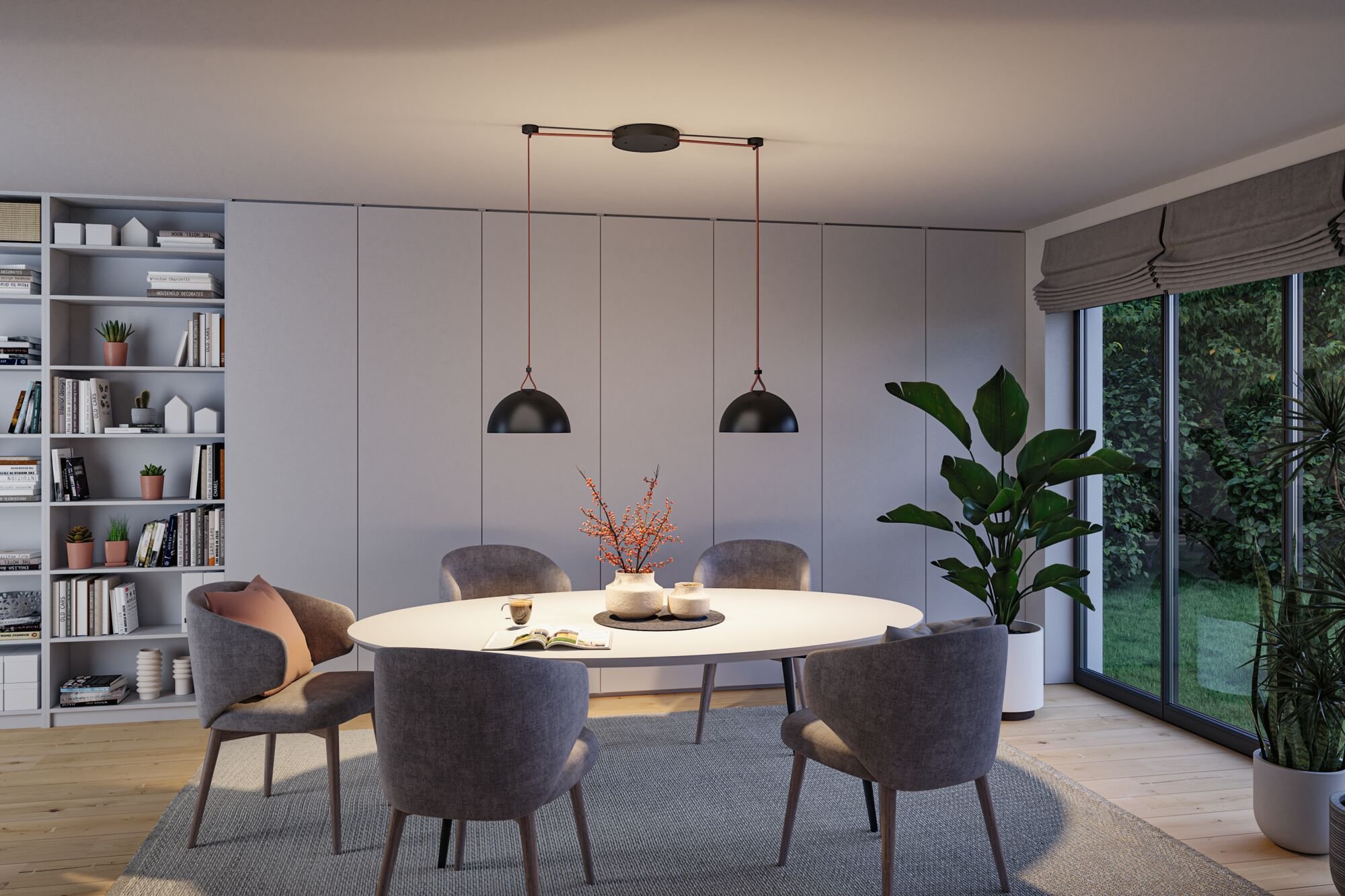 P 94614 ULine LED závěsné svítidlo Bol 300mm 12W černá - PAULMANN (obrázek 5)