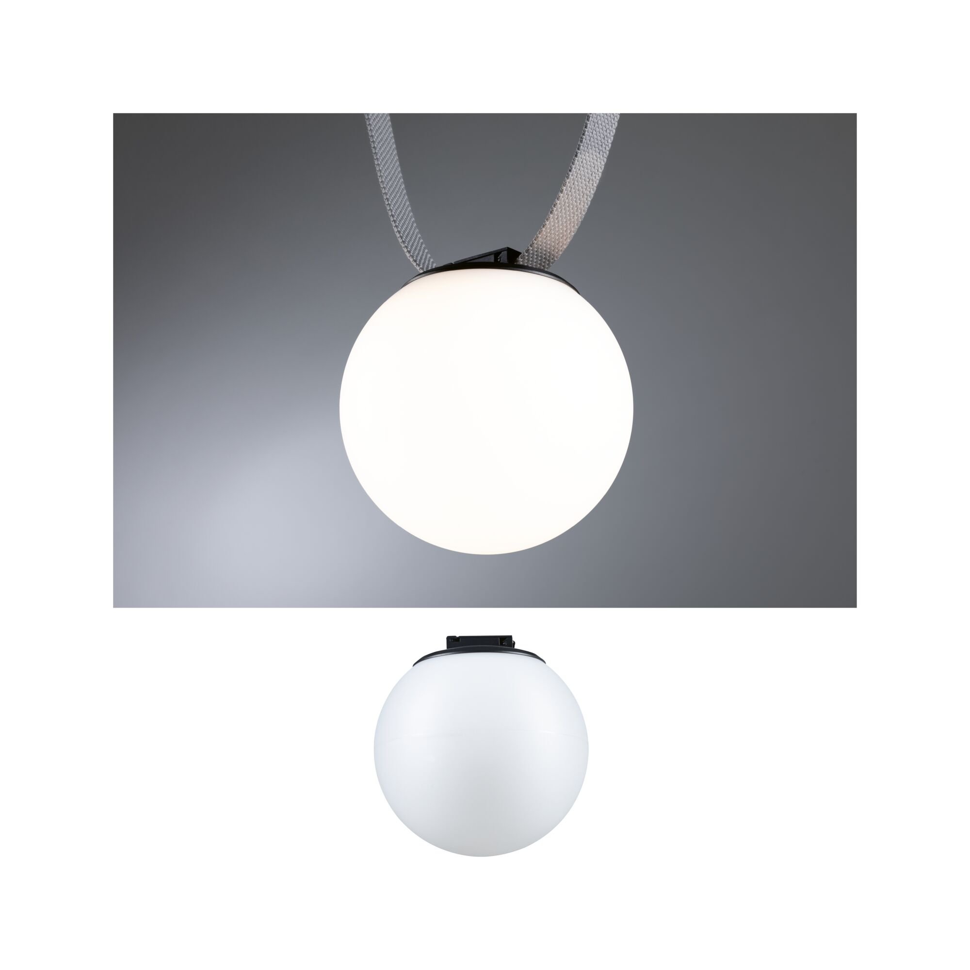 P 94616 ULine LED závěs Ball 8W 150mm 3000K černá - PAULMANN