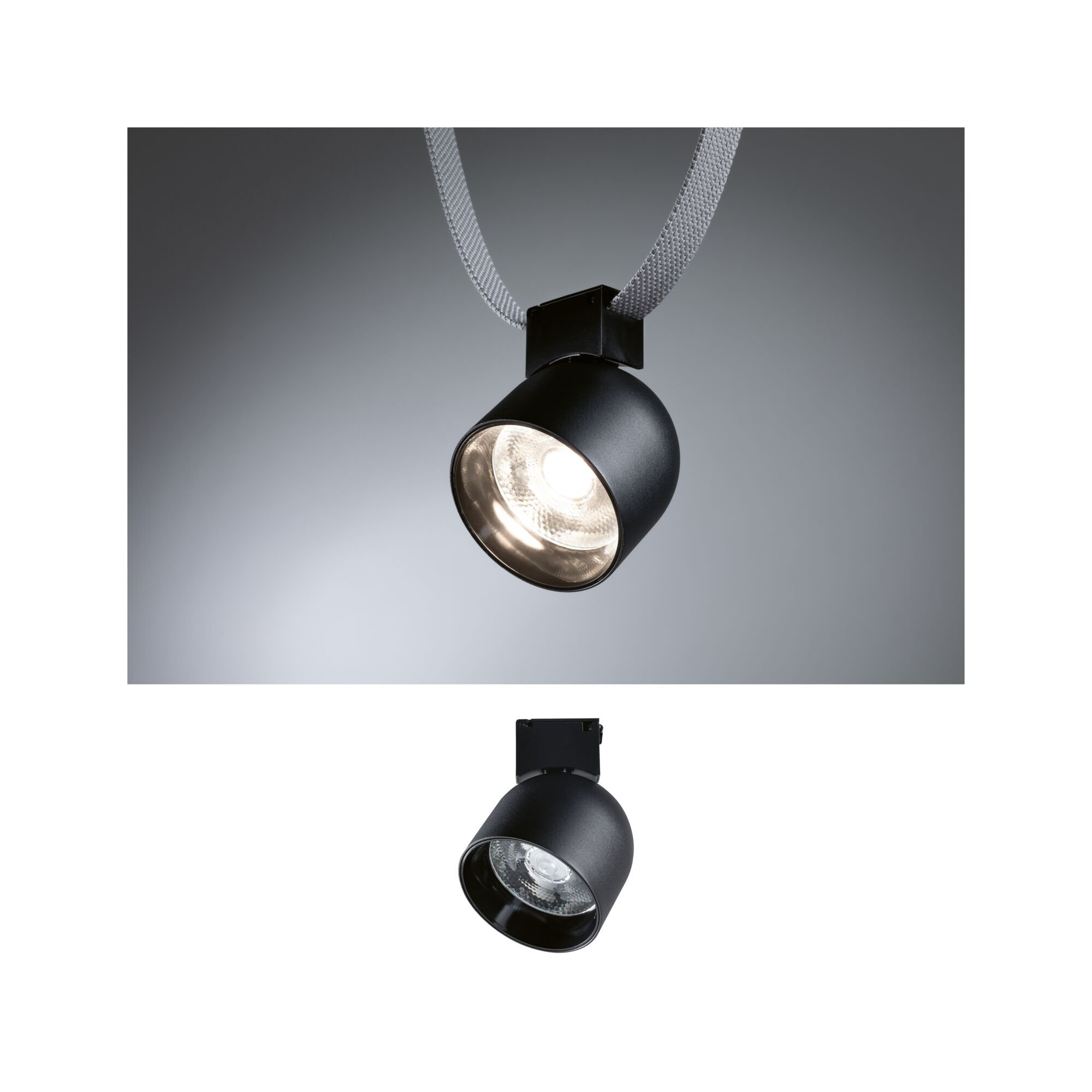 P 94617 ULine LED spot Ronde 7W 85mm 3000K černá - PAULMANN
