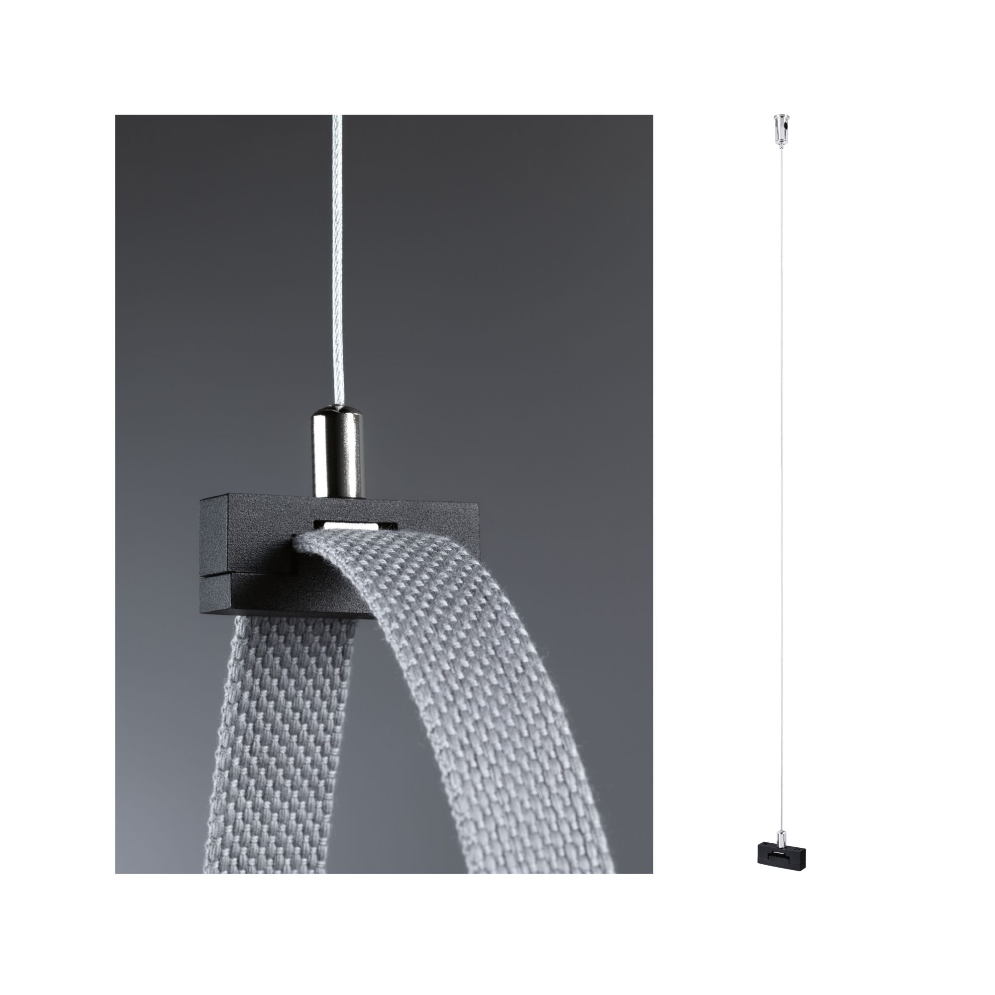 P 94626 ULine příslušenství závěs k pásu 45x15mm černá - PAULMANN