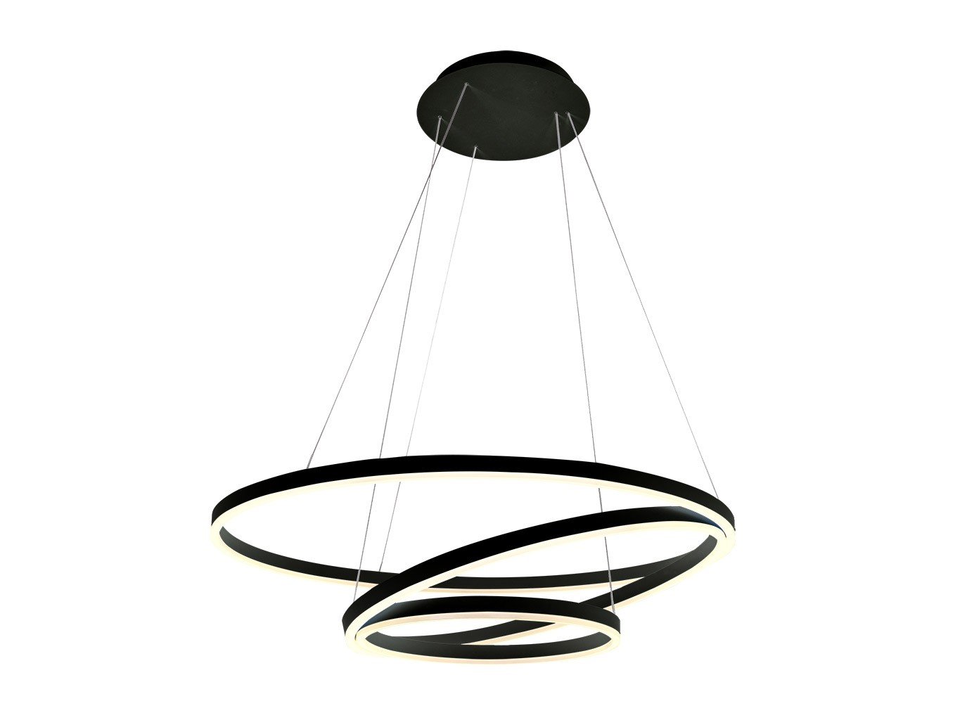 LED2 3271153DT LED2 Závěsné svítidlo CIRCLE 3 P-Z, B TRIAC 136W 3000K/4000K černá - LED2 Lighting (obrázek 3)