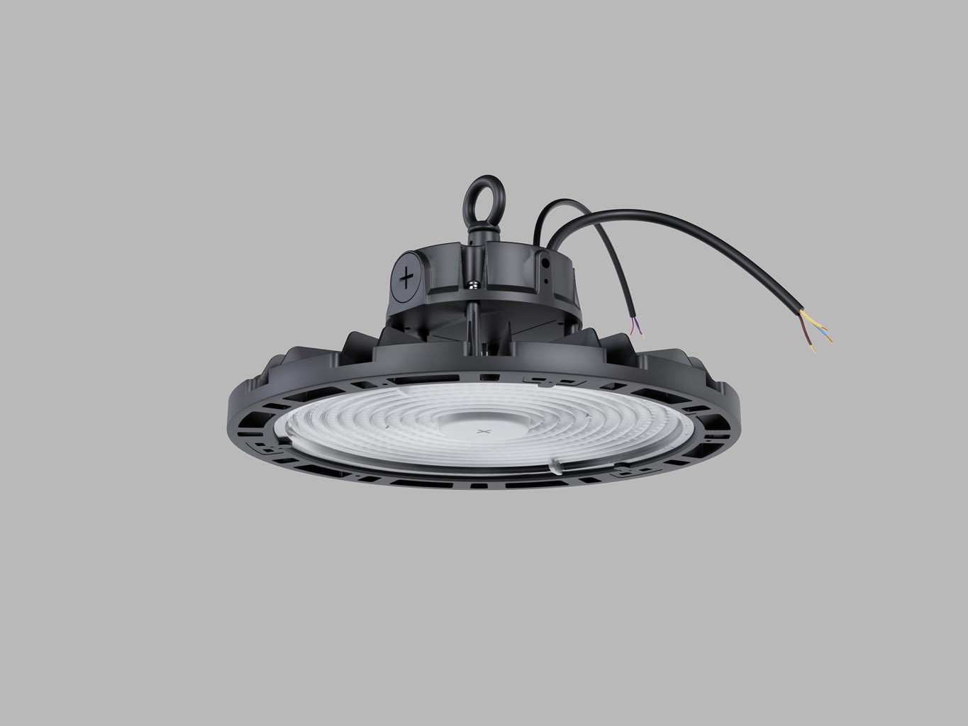 LED2 3450753DA AKCE - LED2 Závěsné svítidlo HBAY PRO 0-10V 100-200W 3000K/4000K/5000K IK08 IP65 černá - LED2 Lighting