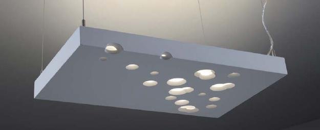 Levně WD 86-3061 Závěsné sádrové svítidlo Bubble 4x24W, 230V - ECO DESIGN