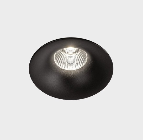 KHL K50150.02.RF.BK-BK.60.ST.9.30 Zápustné svítidlo LUXO černé LED 12W 3000K 100mm - KOHL-Lighting