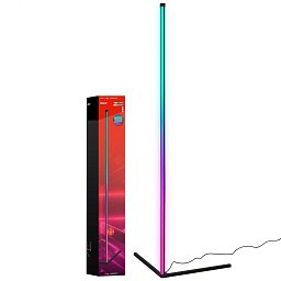 Obrázek pro produkt RGBIC LED stojanová lampa, dálkový ovladač, Gaming Deko, stmívatelné, 143 cm, časovač - BRILO