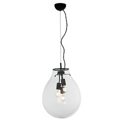 Obrázek pro produkt Závěsné svítidlo Azuma, průhledné, 3xE27, 38x174 cm - FANEUROPE
