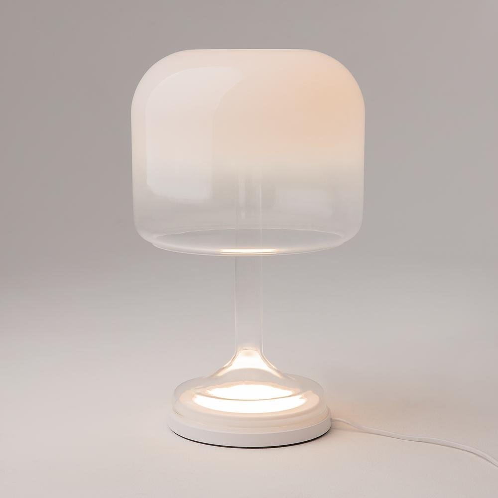 M MOD286TL-L18W3K AKCE - Stolní lampa Spirito 3000K 18W teplá bílá bílý kov sklo stmívatelná - MAYTONI
