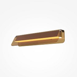 Obrázek pro produkt Nástěnné svítidlo Flat 3000K 10W teplá bílá 1150lm černá/zlatá kov - MAYTONI