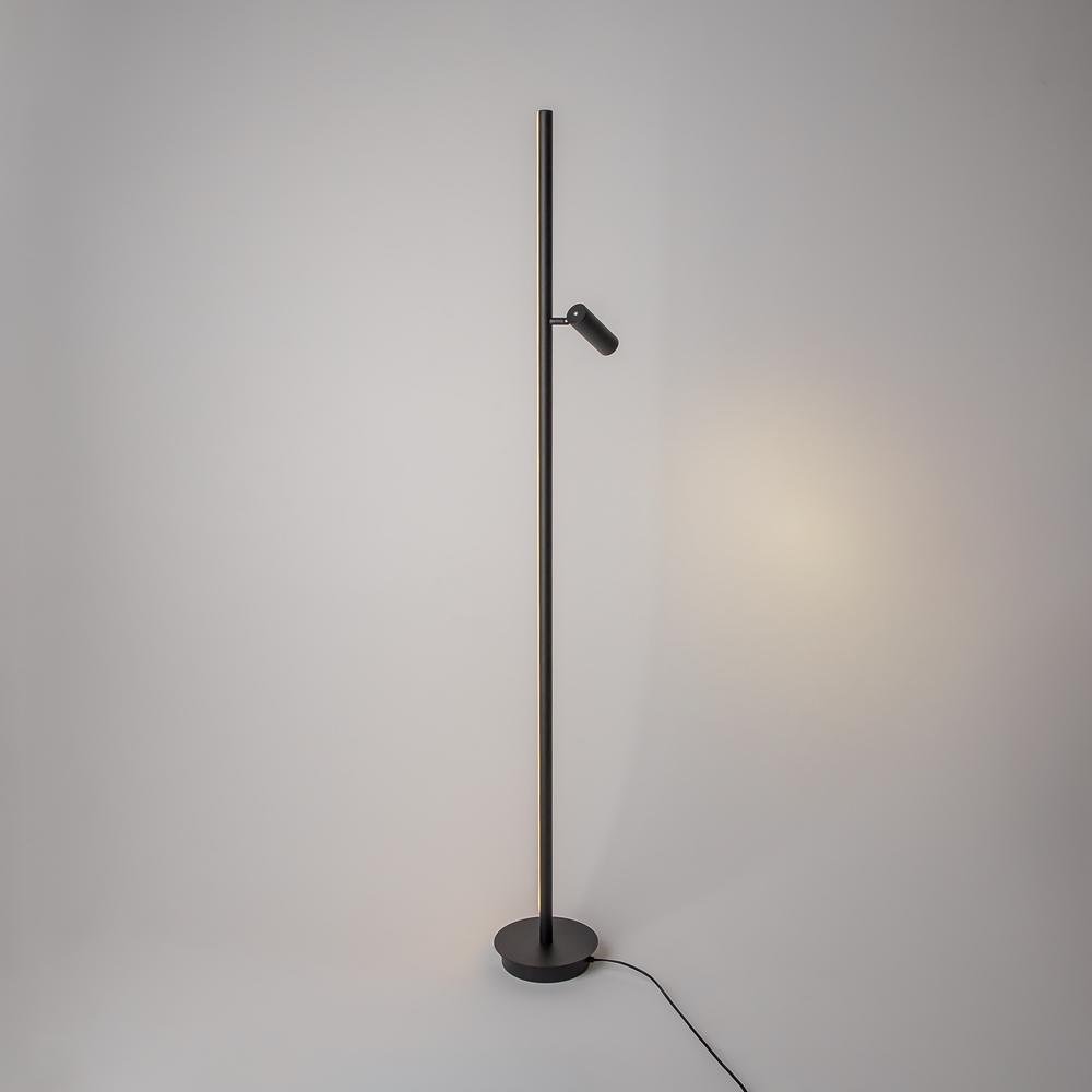 M MOD395FL-L28B3K Stojací lampa Thin 3000K 14W teplá bílá černý hliník stmívatelná - MAYTONI (obrázek 3)
