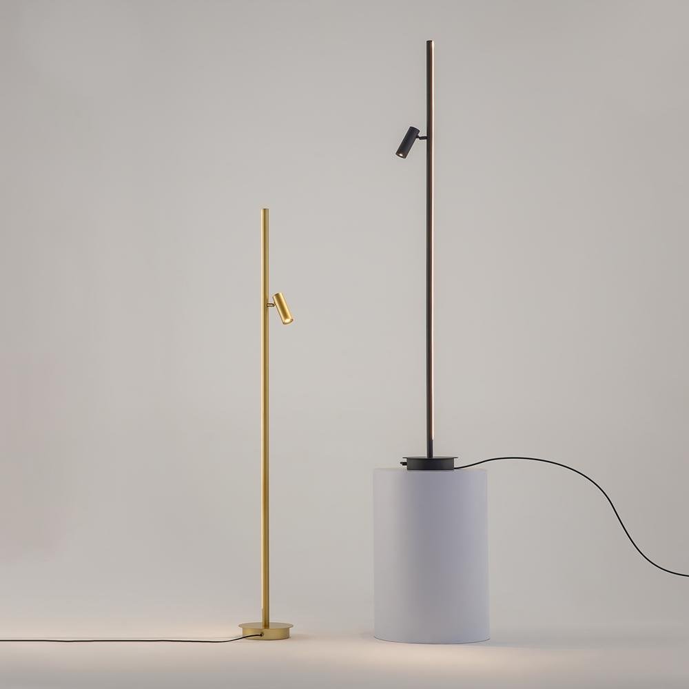 M MOD395FL-L28B3K Stojací lampa Thin 3000K 14W teplá bílá černý hliník stmívatelná - MAYTONI (obrázek 5)
