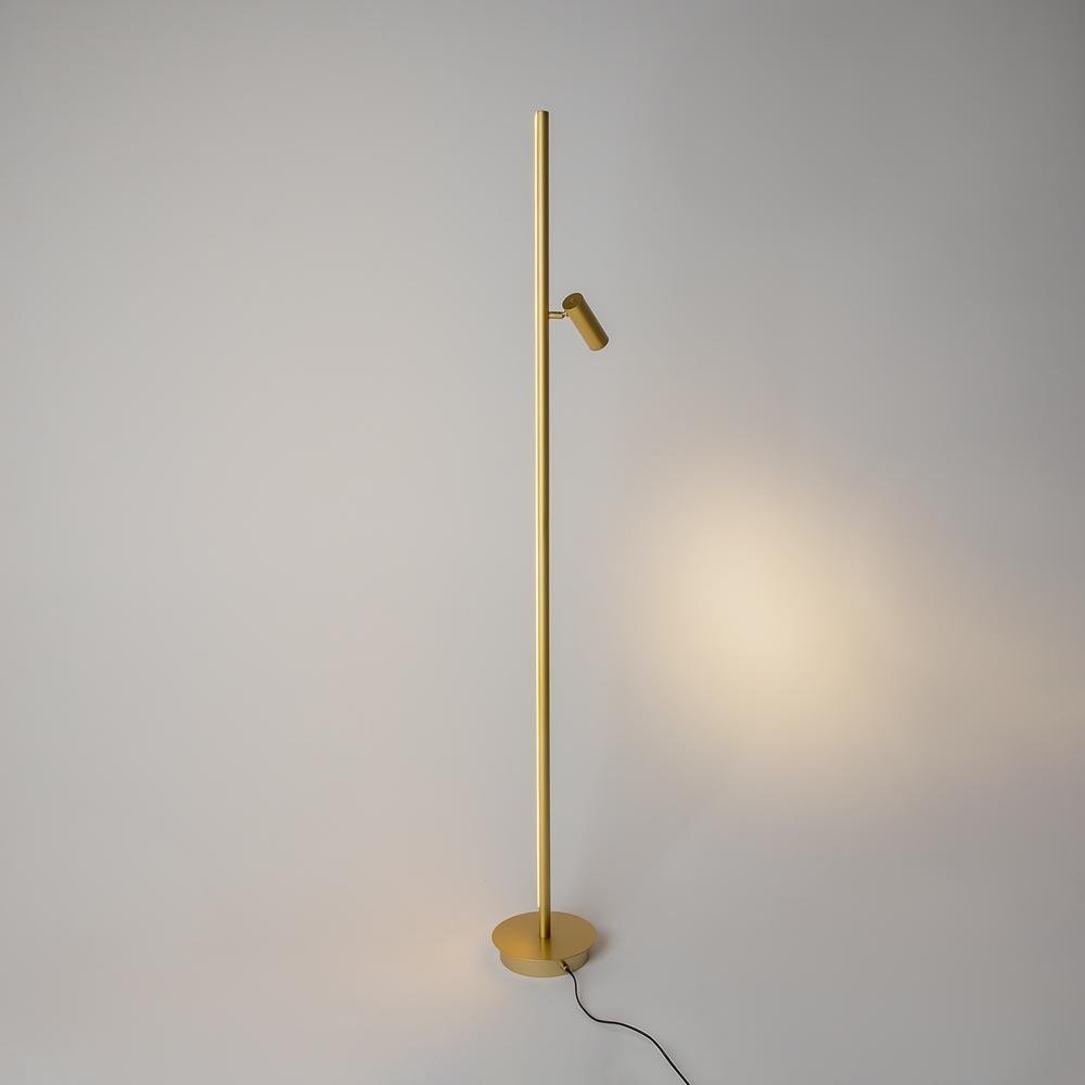 M MOD395FL-L28BS3K Stojací lampa Thin 3000K 14W teplá bílá mosaz hliník stmívatelná - MAYTONI (obrázek 3)