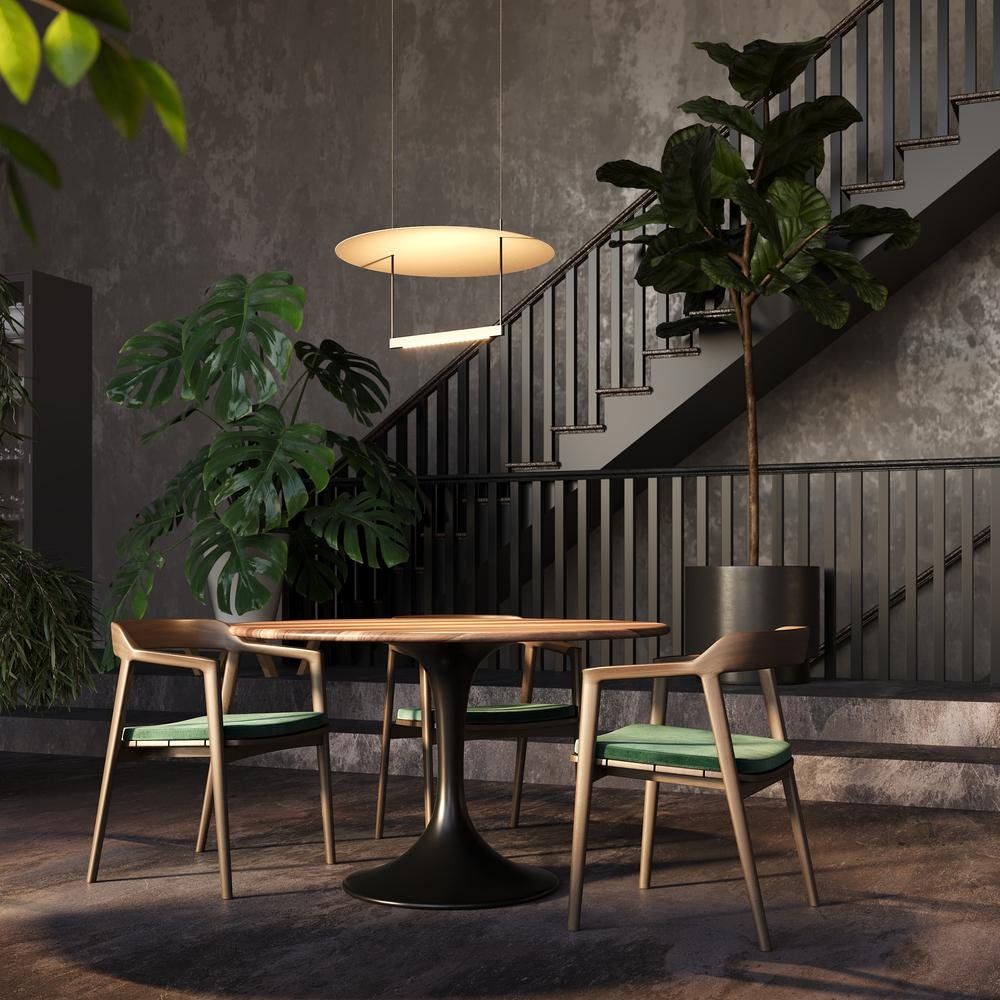 M MOD280PL-L30B3K1 Závěsné svítidlo Ambience 3000K 30W teplá bílá 1400lm černý kov stmívatelné  - MAYTONI (obrázek 5)