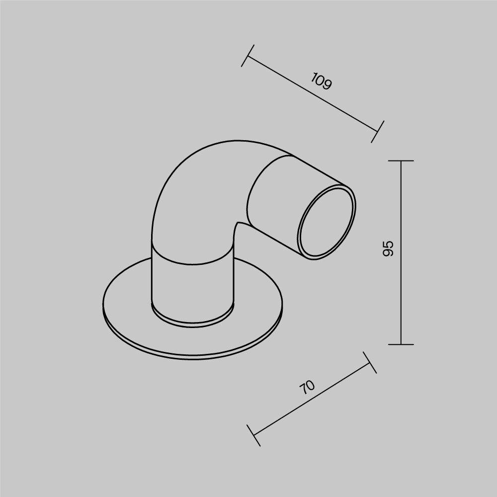 M O477FL-L2GF3K1 Venkovní svítidlo Sleek 3000K 2W teplá bílá 150lm grafit ocel IP65 - MAYTONI (obrázek 7)