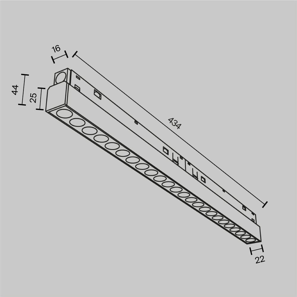 M TR031-4-24WTW-DD2-W Svítidlo pro kolejnicový systém Points 2700K 24W teplá bílá 1650lm bílý hliník stmívatelné DALI Exility - MAYTONI (obrázek 6)