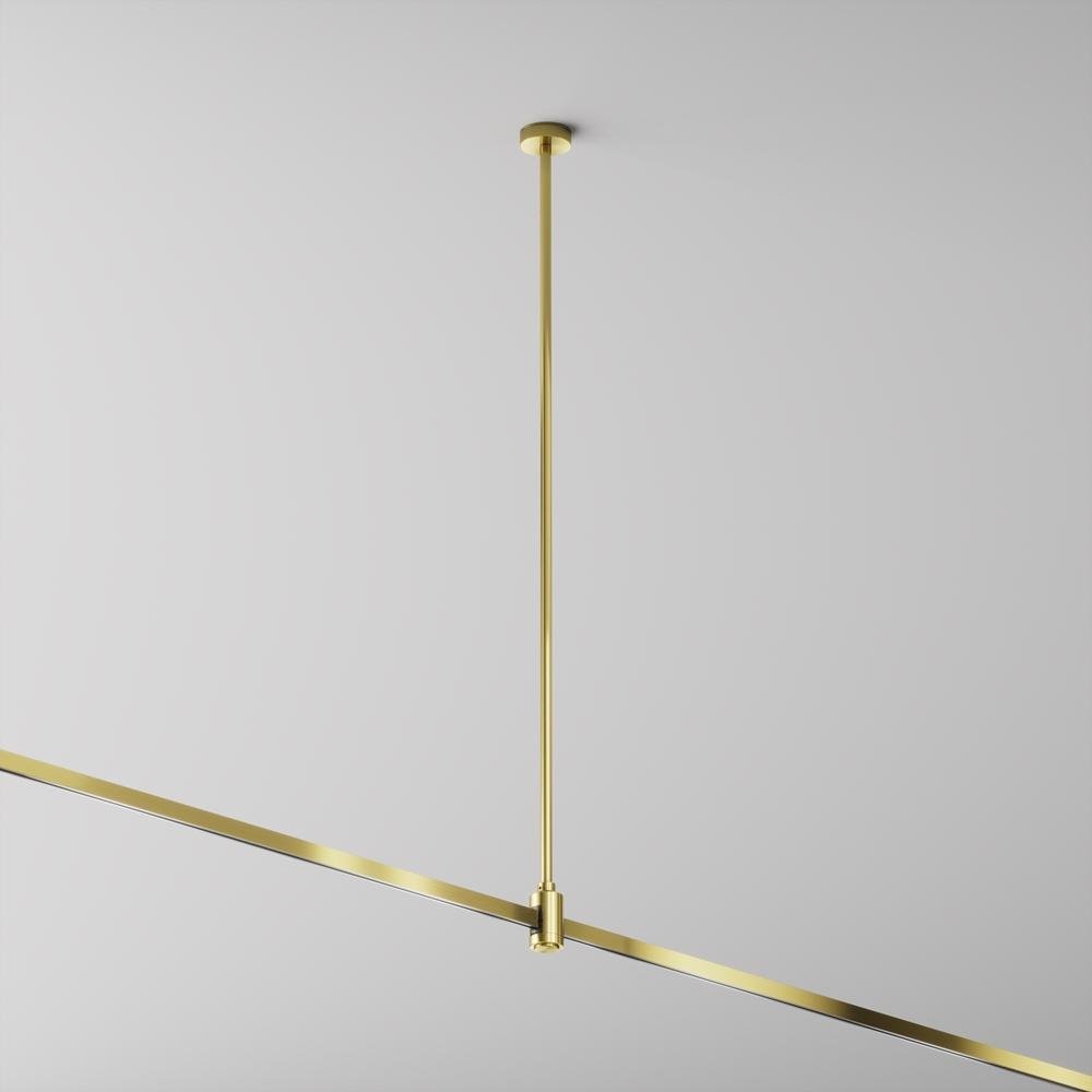 M TRA159C-B1-BS Stropní upevnění s napájením 700 mm 24V mosaz hliník pro magnetickou lištu Flarity - MAYTONI