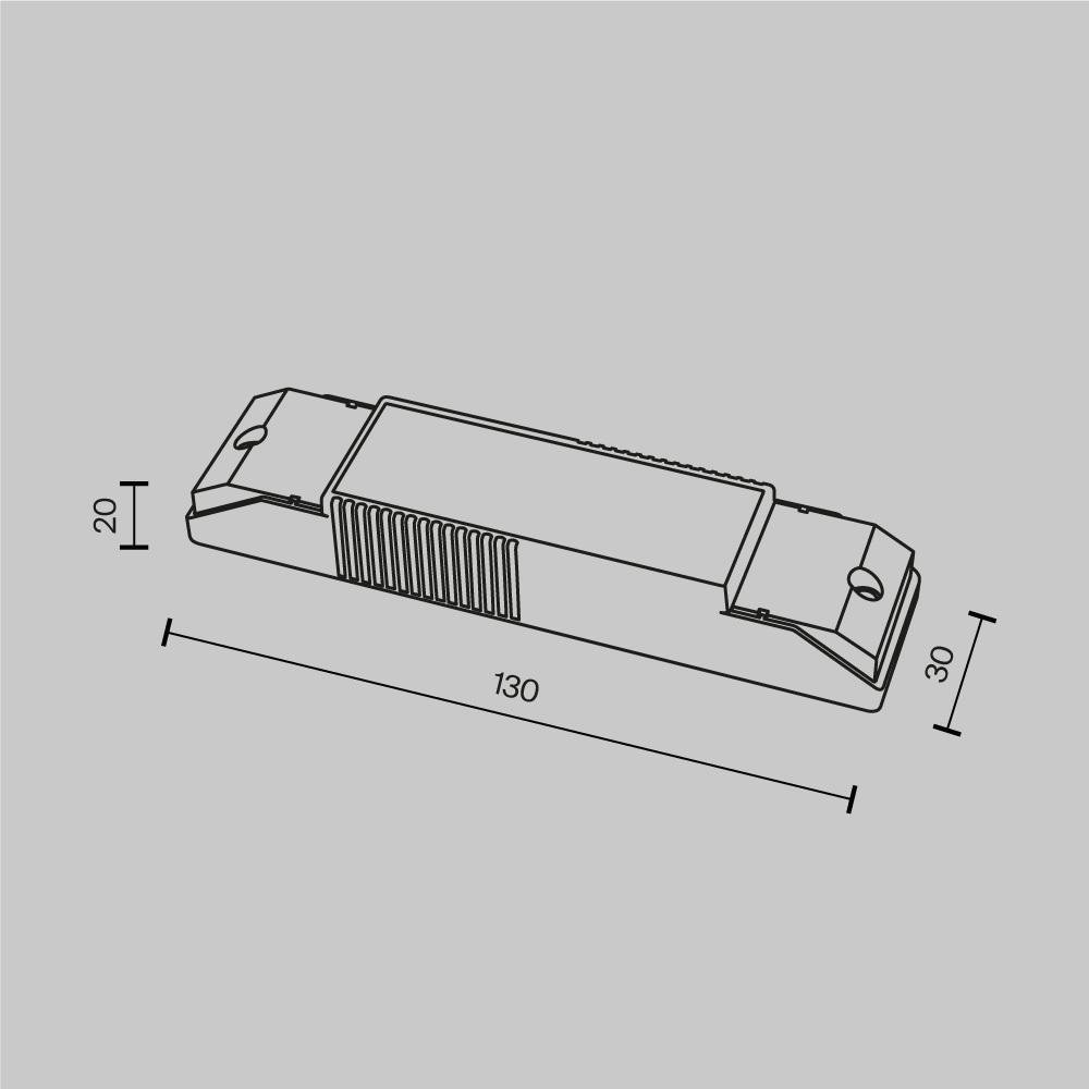 M PSL-TR40-150-300MA-DE LED driver TRIAC 12W IP20 PSL-TR40-150-300mA-DE - MAYTONI (obrázek 3)