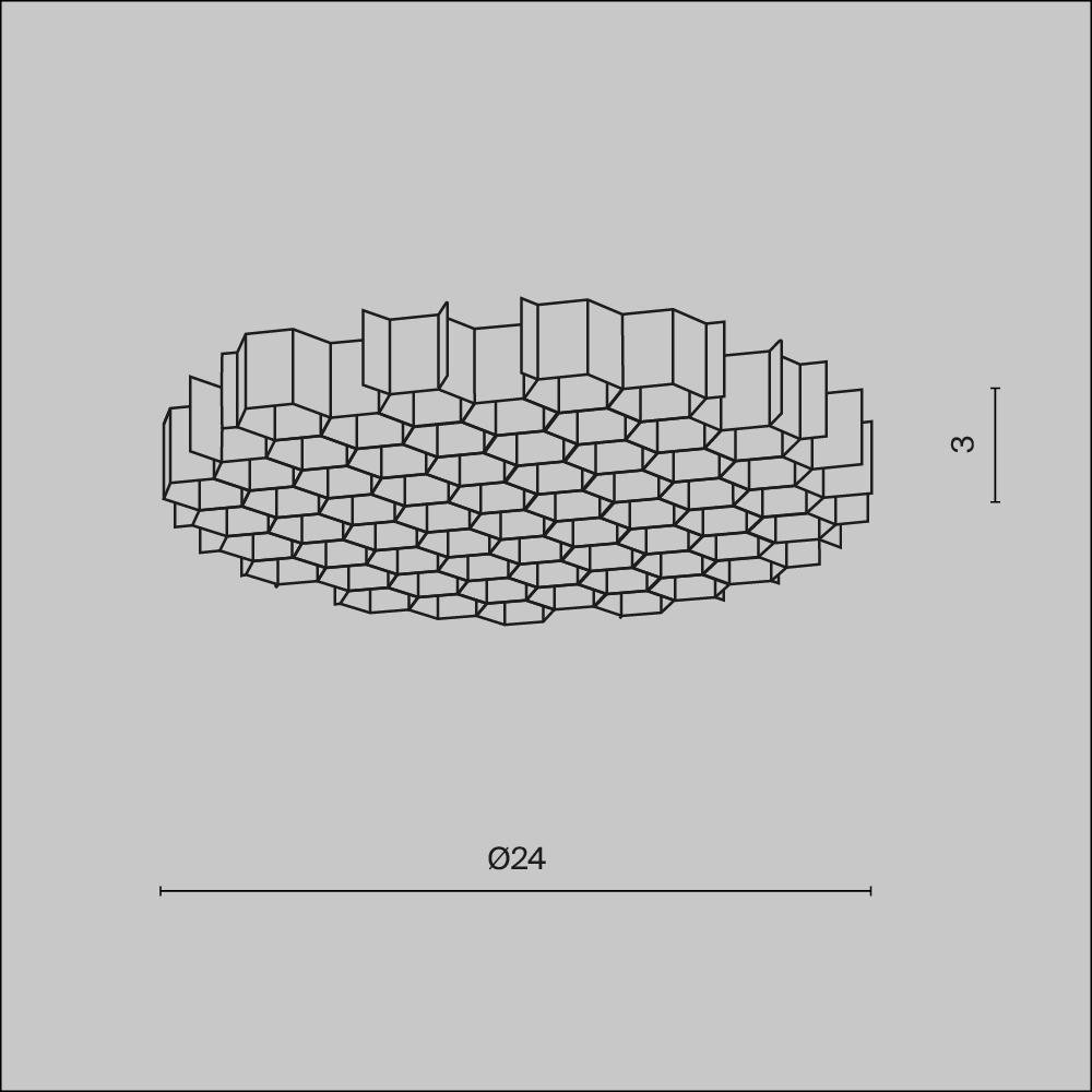 M HONEYCOMB-D24 Filtr proti oslnění HoneyComb ⌀24mm HoneyComb-D24 - MAYTONI (obrázek 3)