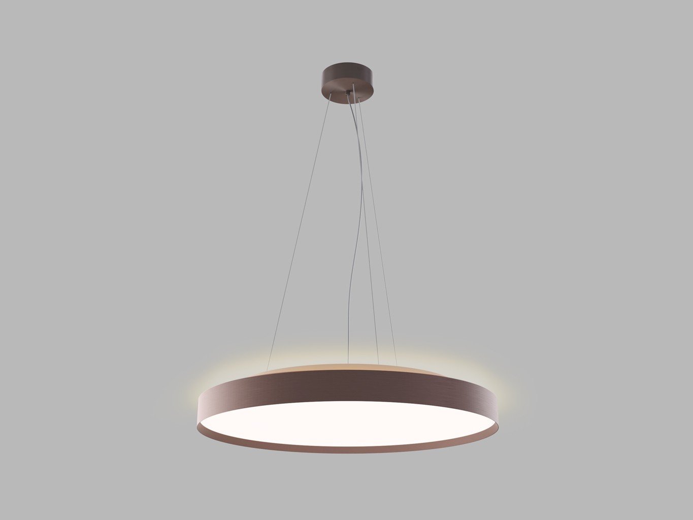 LED2 3275958DTW LED2 Závěsné svítidlo TORO 60 P/N-Z, CF DALI TW/PUSH TW 55+10W 3000K-4000K hnědá - LED2 Lighting