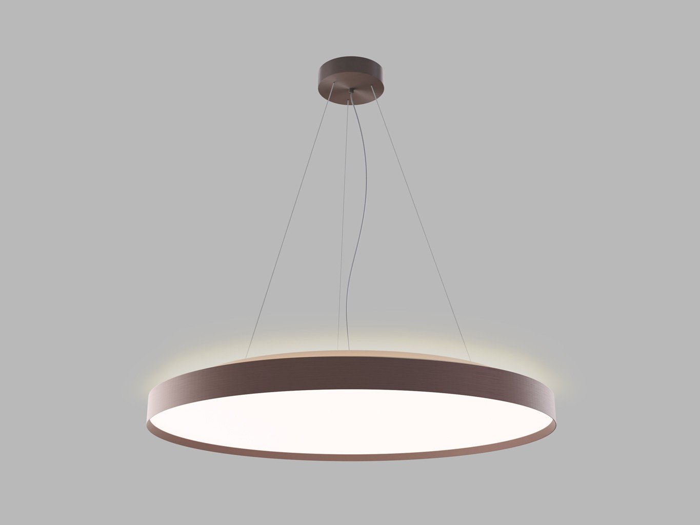 LED2 3276058DTW LED2 Závěsné svítidlo TORO 80 P/N-Z, CF DALI TW/PUSH TW 80+12W 3000K-4000K hnědá - LED2 Lighting
