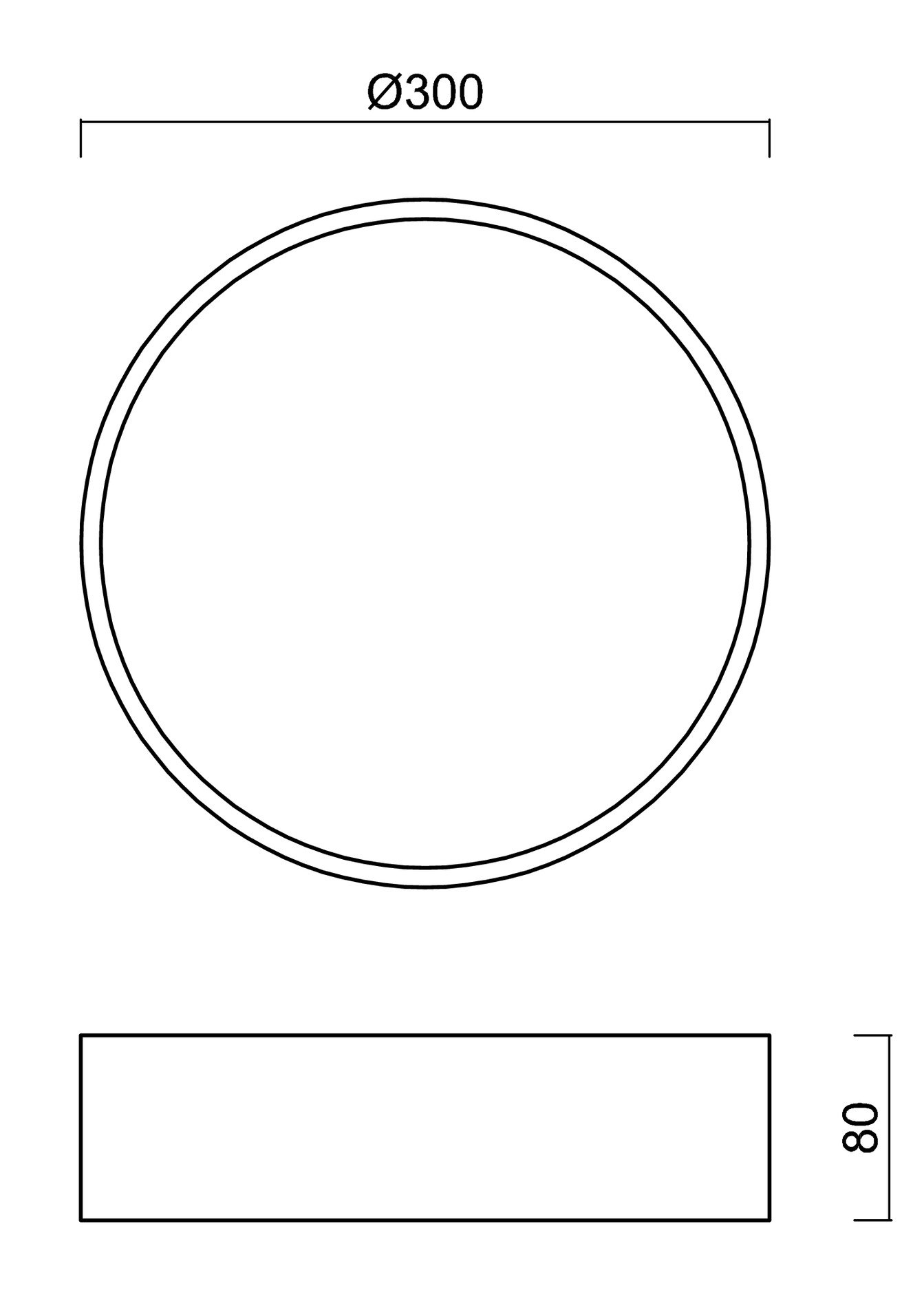 OS KRU60532 KRUGER 1 FO stropní/nástěnné plastové svítidlo černá IP40 4000 K 18W LED - OSMONT (obrázek 3)