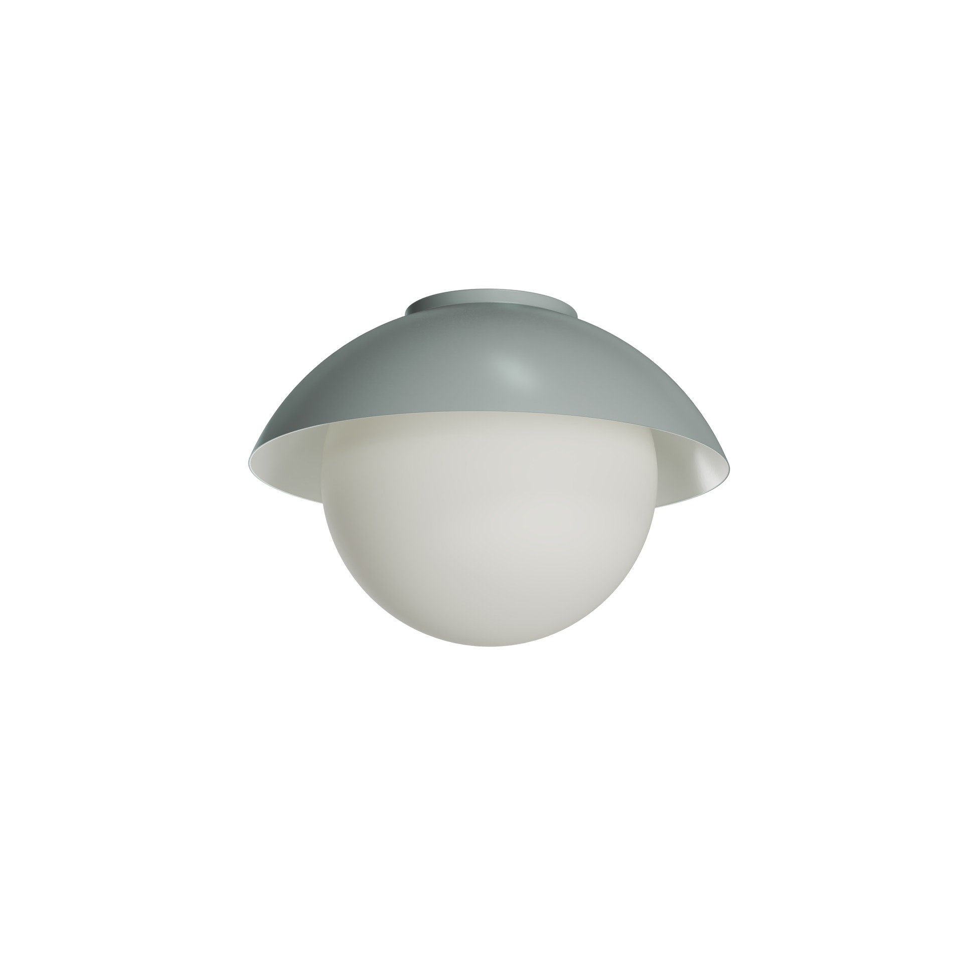 OS LUK60504 LUKIDA 2 stropní/nástěnné skleněné svítidlo šedá / bílá IP65 4000 K 20W LED - OSMONT