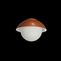 Obrázek pro produkt LUKIDA 2 stropní/nástěnné skleněné svítidlo terakota / bílá IP65 3000 K 20W LED - OSMONT