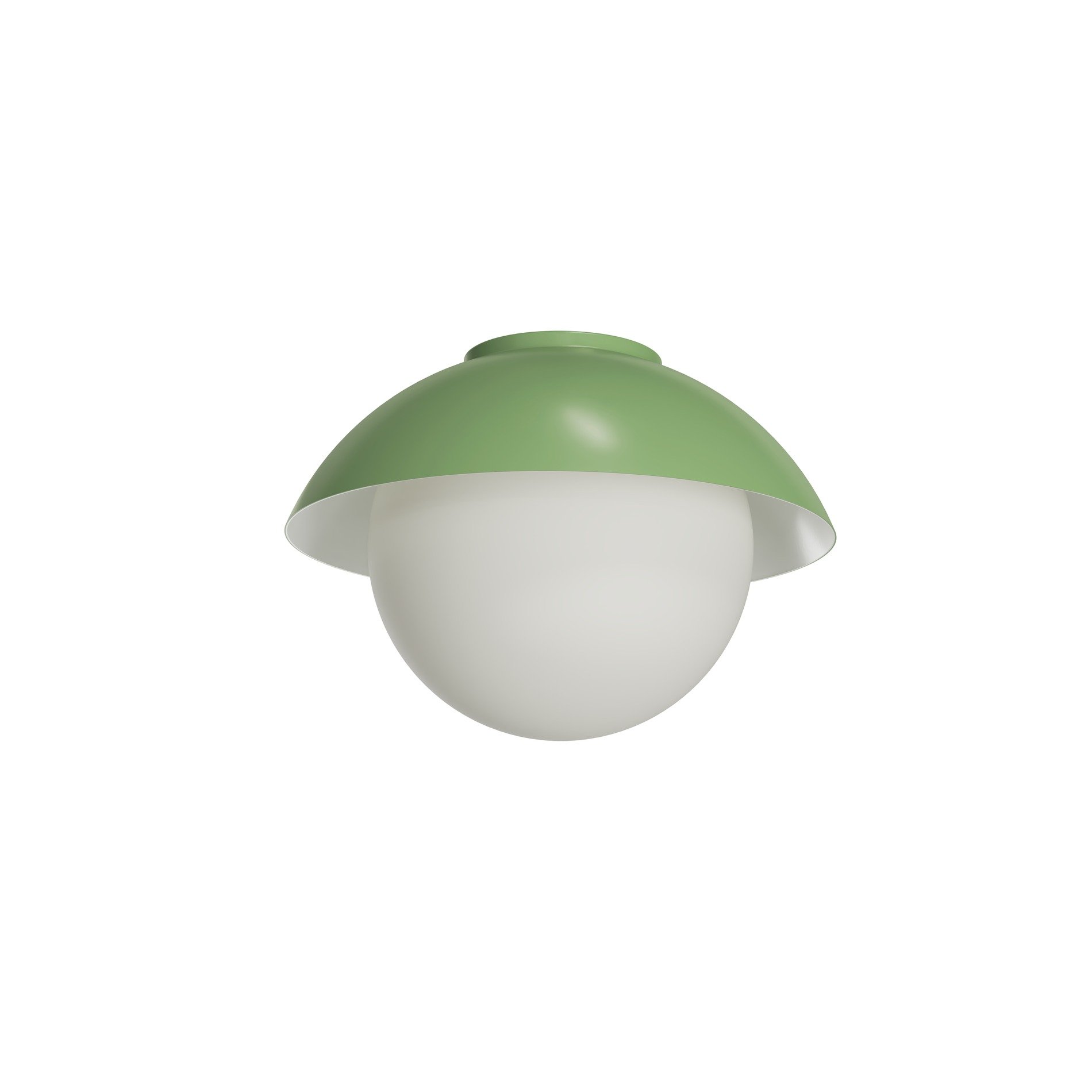 OS LUK60008 LUKIDA 2 stropní/nástěnné skleněné svítidlo zelená / bílá IP65 3000 K 20W LED - OSMONT
