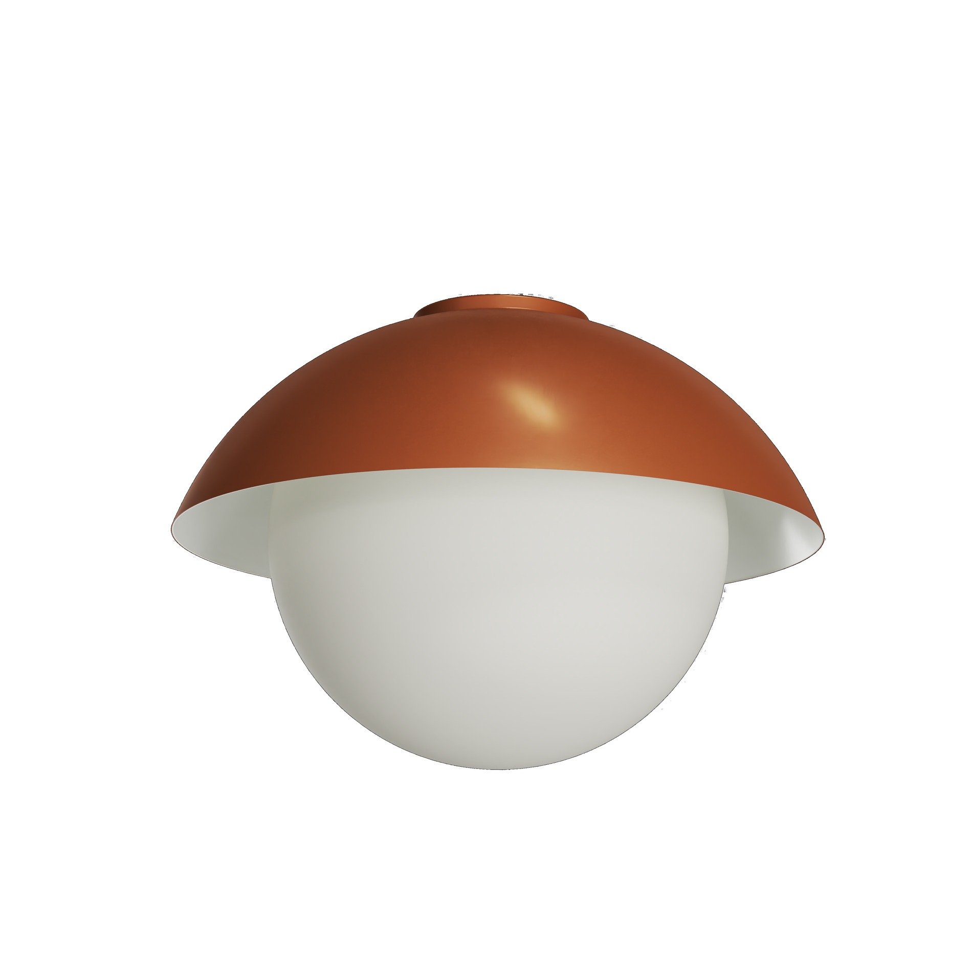 OS LUK60522 LUKIDA 3 stropní/nástěnné skleněné svítidlo terakota / bílá IP65 4000 K 27W LED - OSMONT
