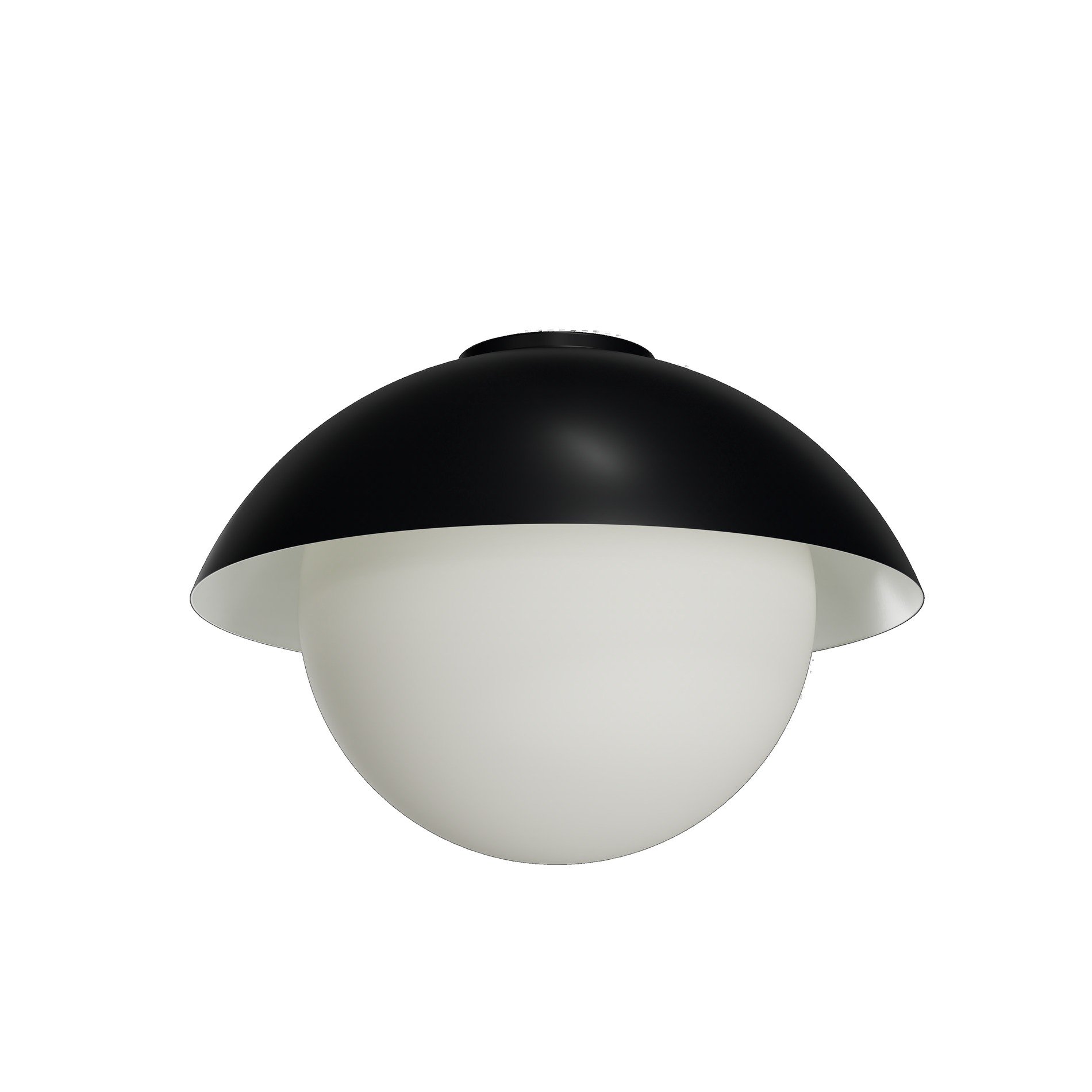 OS LUK60514 LUKIDA 3 stropní/nástěnné skleněné svítidlo černá / bílá IP65 4000 K 27W LED - OSMONT