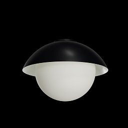 Obrázek pro produkt LUKIDA 3 stropní/nástěnné skleněné svítidlo černá / bílá IP65 3000 K 27W LED - OSMONT