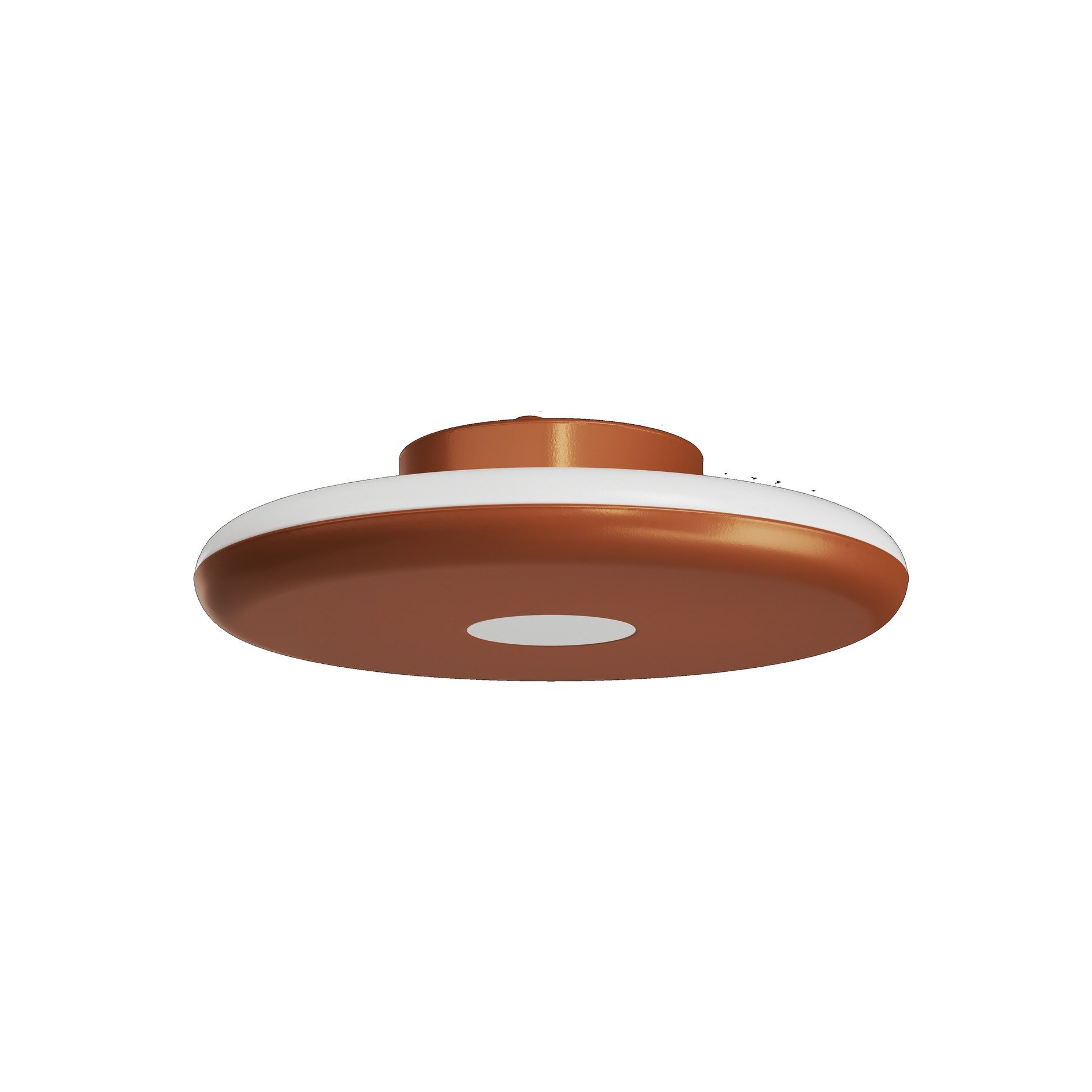 OS ZET60034 ZETA 1 PF stropní/nástěnné plastové svítidlo terakota / bílá IP40 3000 K 31W LED - OSMONT