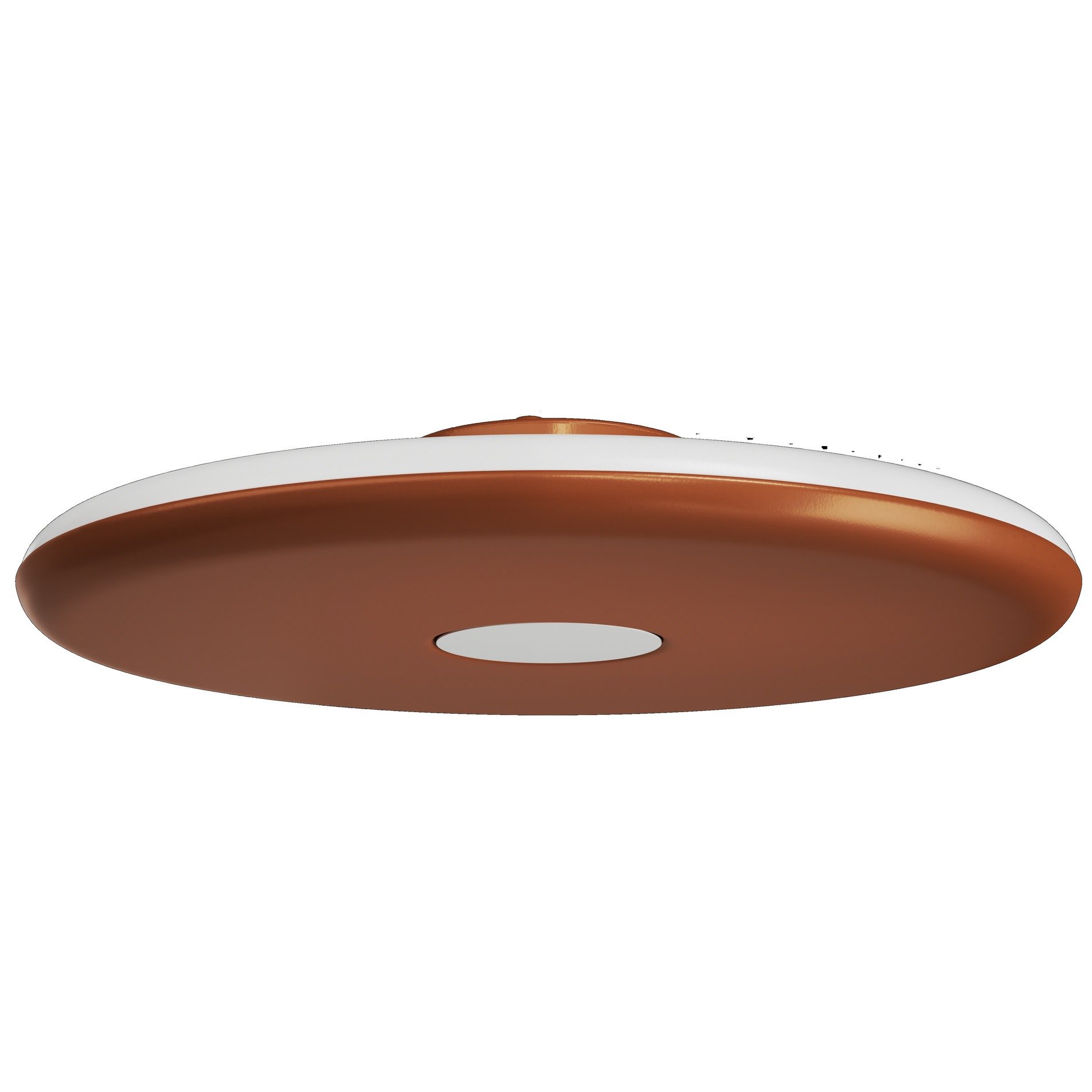 OS ZET60546 ZETA 2 PF stropní/nástěnné plastové svítidlo terakota / bílá IP40 4000 K 38W LED - OSMONT