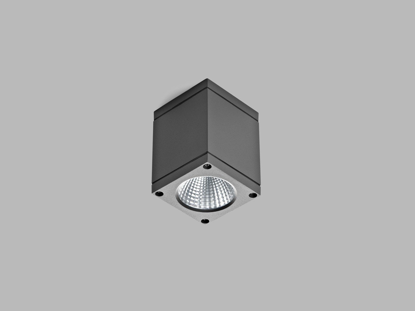 LED2 5130334D LED2 Venkovní stropní svítidlo KUBO, A DALI/PUSH 6W 3000K antracit - LED2 Lighting