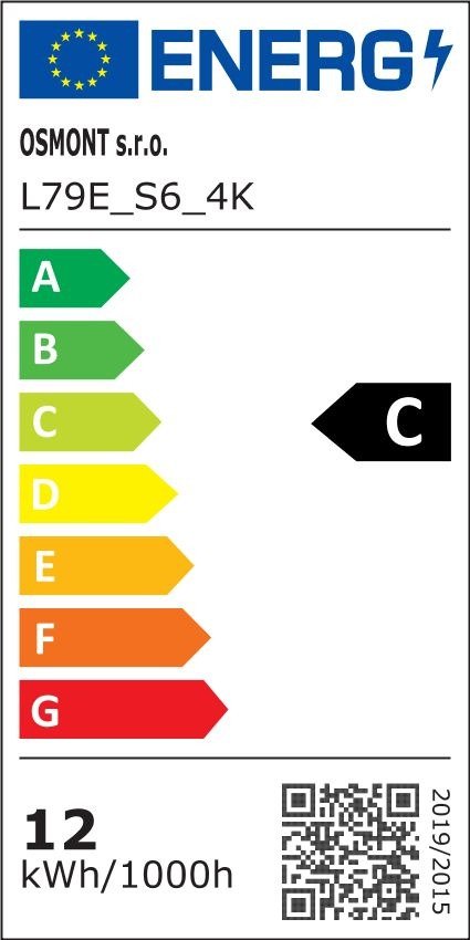 OS MAT60501 MATAR 3 stropní/nástěnné plastové svítidlo bílá IP44 4000 K 18W LED DALI - OSMONT (obrázek 5)