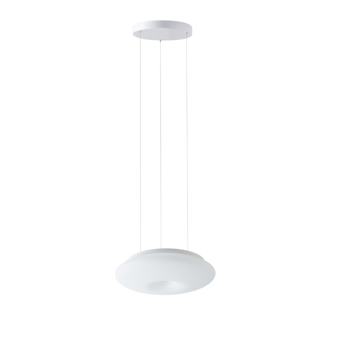 OS SAT73554 SATURN LE1 závěsné skleněné svítidlo bílá IP20 4000 K 16W LED - OSMONT