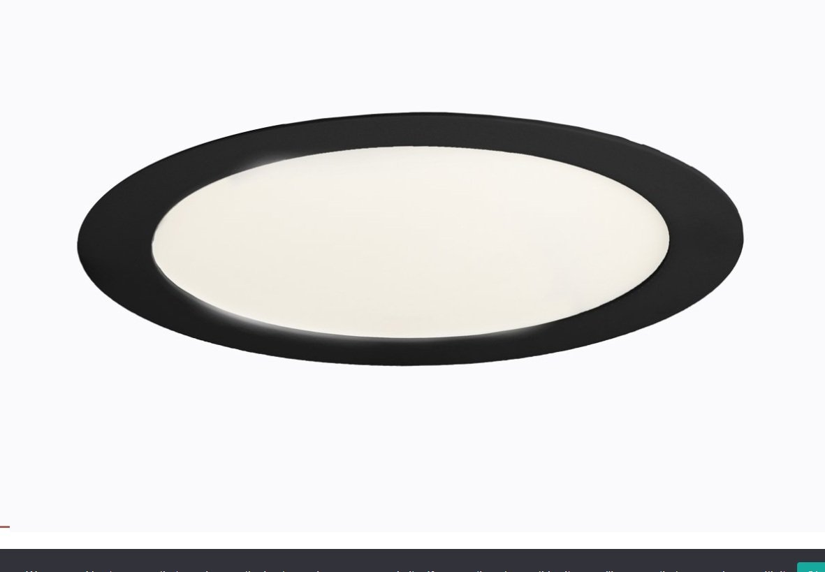 KHL K51702.03.RF.BK-BK.OP.ST.8.27 DISC zapuštěné svítidlo s rámečkem 225 mm černá 20W 2700K Non-Dimm - KOHL-Lighting