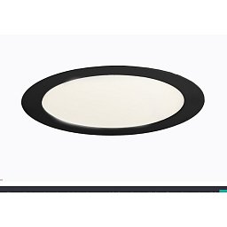 Obrázek pro produkt DISC zapuštěné svítidlo s rámečkem 225 mm černá 20W 2700K Non-Dimm - KOHL-Lighting