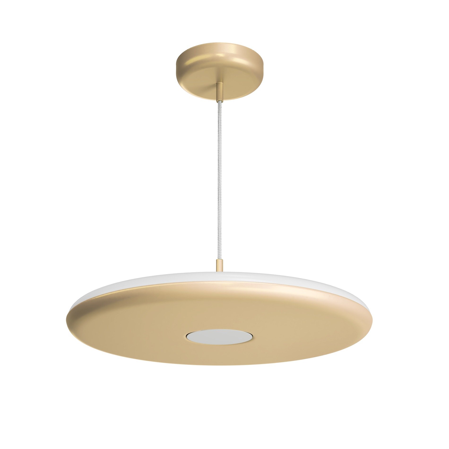 OS ZET60590 ZETA ST2 PF závěsné plastové svítidlo zlatá / bílá IP40 4000 K 38W LED - OSMONT
