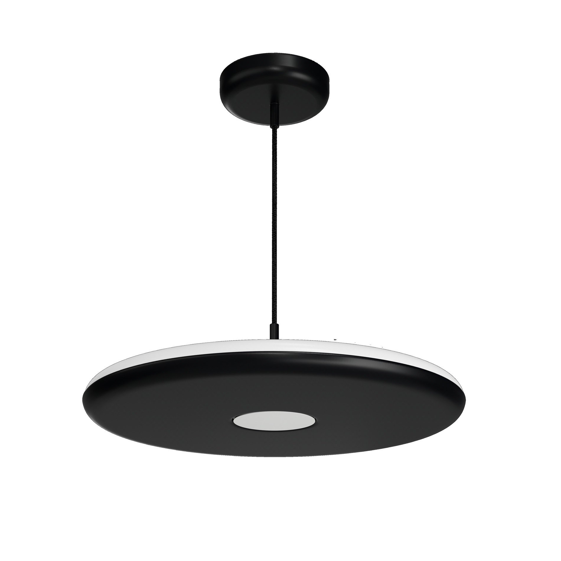 OS ZET60086 ZETA ST2 PF závěsné plastové svítidlo černá IP40 3000 K 38W LED - OSMONT