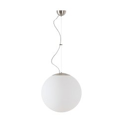 Obrázek pro produkt ADRIA L3 závěsné skleněné svítidlo kartáčovaná nerez / bílá IP40 40W E27 HF - OSMONT