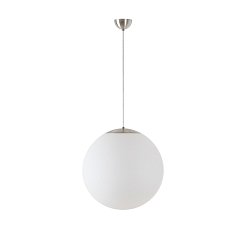Obrázek pro produkt ADRIA S4 závěsné skleněné svítidlo kartáčovaná nerez / bílá IP40 40W E27 HF - OSMONT