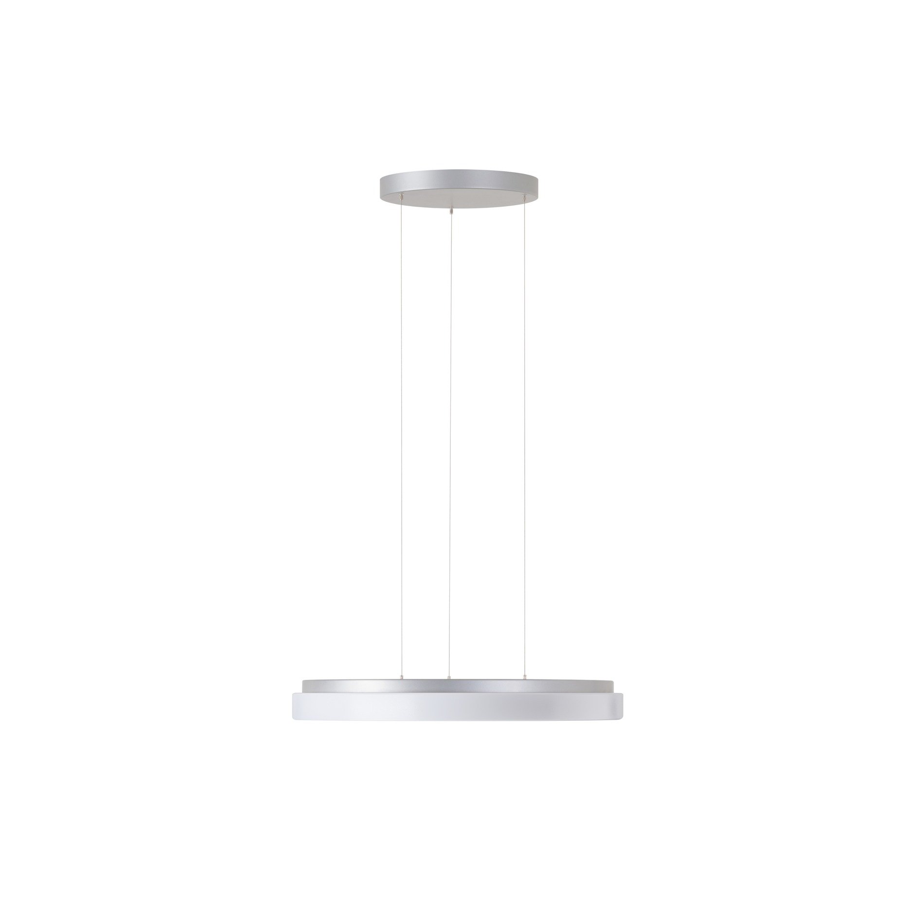 Levně OS COR72314 CORVUS LE2 závěsné plastové svítidlo stříbrná / bílá IP40 3000 K 32W LED - OSMONT