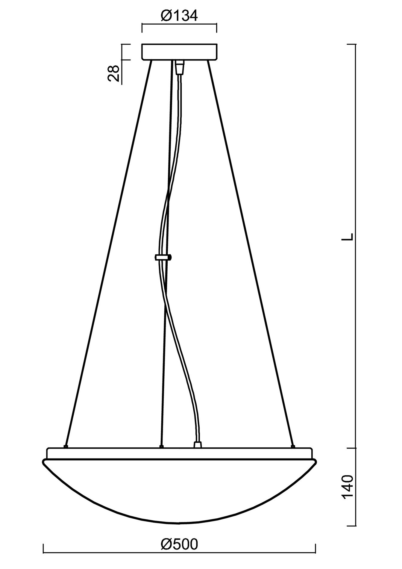 OS TIT66308 TITAN L3 závěsné plastové svítidlo bílá IP40 3000 K 54W LED - OSMONT (obrázek 3)