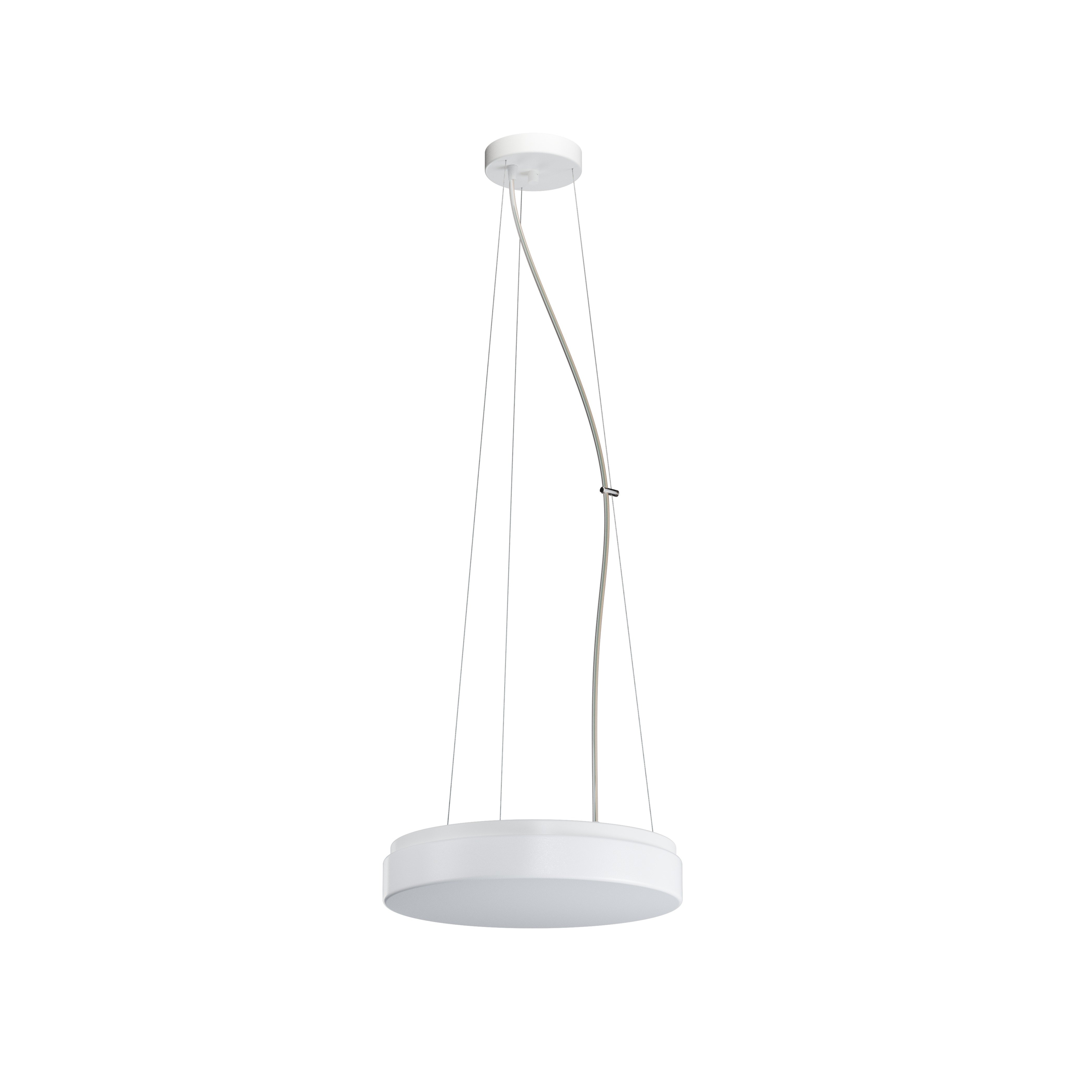 Levně OS DEL48379 DELIA L2 závěsné plastové svítidlo bílá IP40 3000 K 34W LED - OSMONT