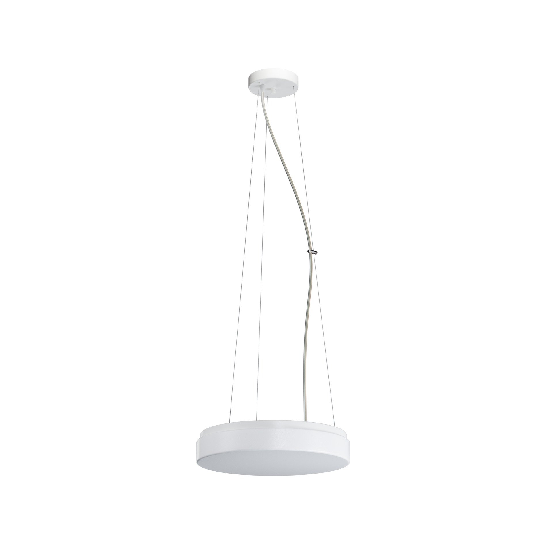 Levně OS DEL66320 DELIA L2 závěsné plastové svítidlo bílá IP40 3000 K 24W LED - OSMONT